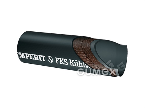 Hadica na horúcu vodu FKS-R, 28/35mm, 4bar, syntetická guma/syntetická guma, -35°C/+100°C, čierna